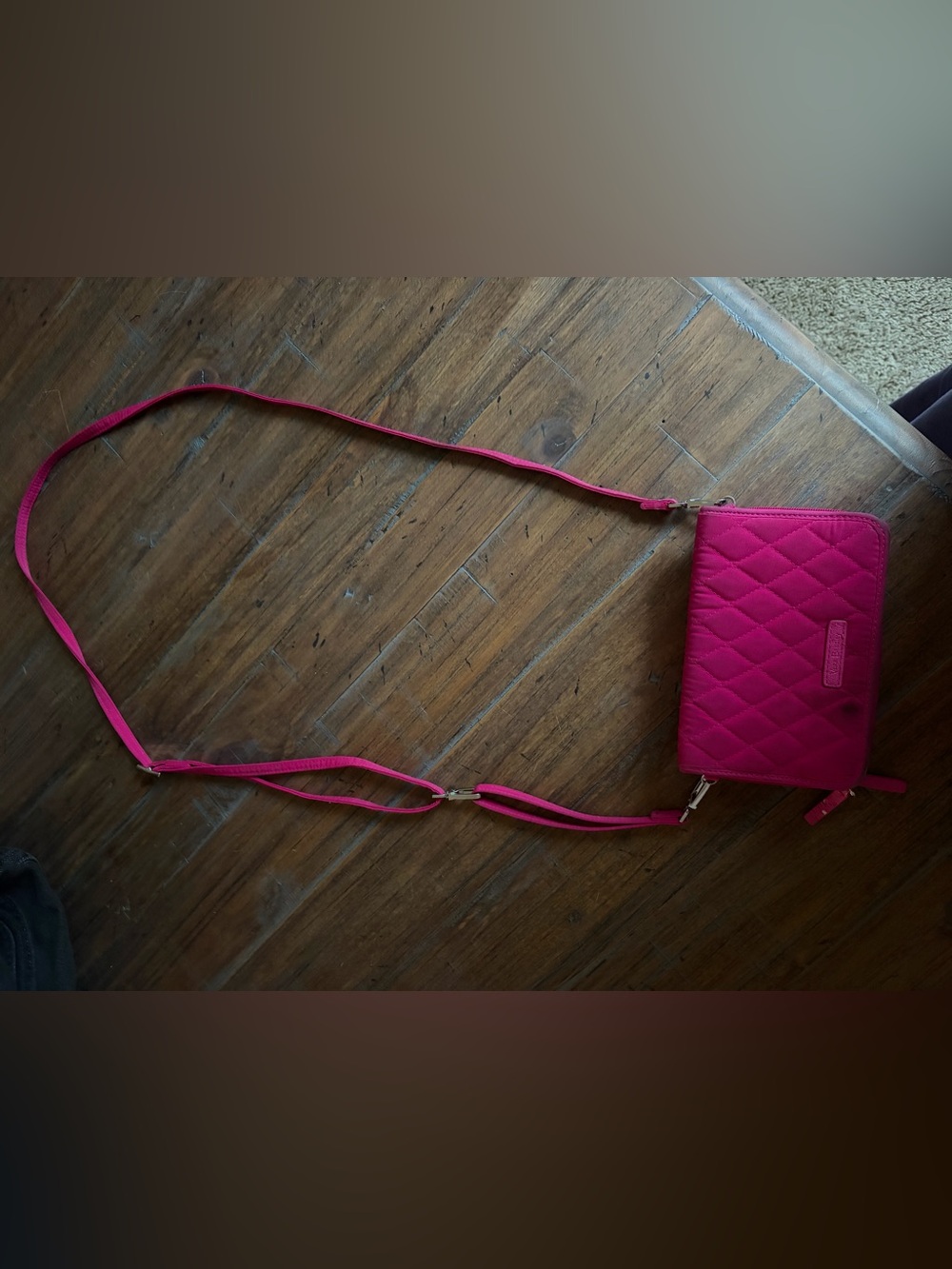 Vera Bradley Hot Pink Quilted Crossbody Wallet